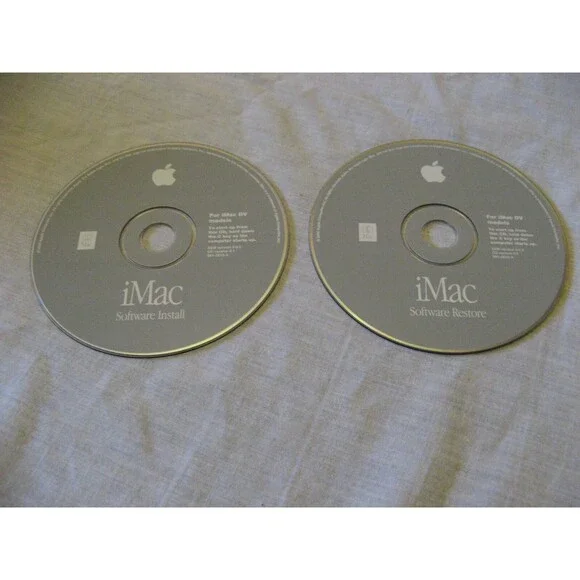 iMac For DV Models Software Install & Restore Discs SSW Version 9.0.4