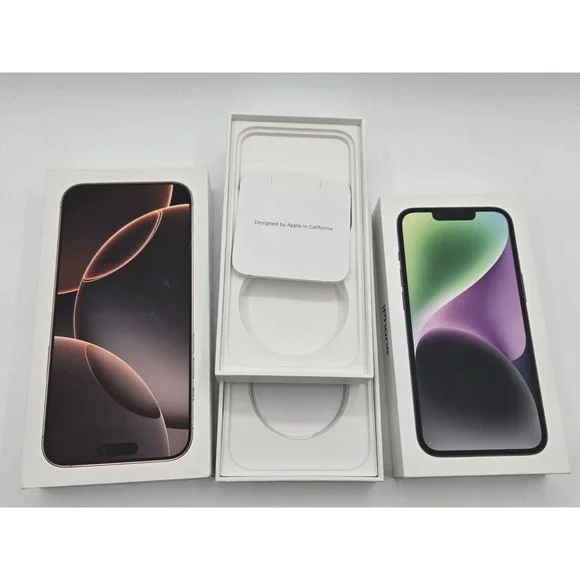 Iphone Box Lot Of 2 Iphone 16 Pro Max‎ & Iphone 14 Empty Boxes Only
