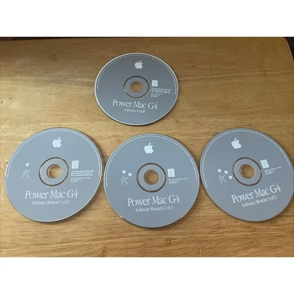 Vintage Power Mac G4 OS 9.1, 10.0.3 Restore Install CDs OEM