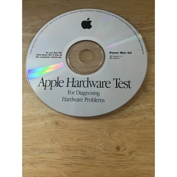 Apple Hardware Test - Power Mac G4 - SW Version 1.2 - 691-3006-A - CD ONLY