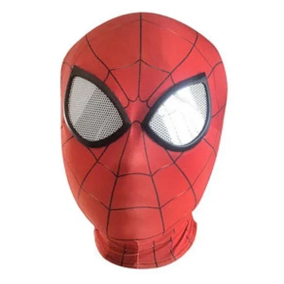 Premium Red Spider Men Raimi Spider Man Elastic Mask Costume Lycra Adult