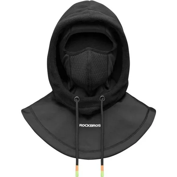 Men's Ski Mask Thermal Fleece Balaclava, Black