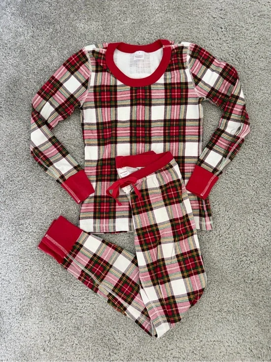Women’s Hanna Andersson Red and White Plaid Christmas Pajama Set