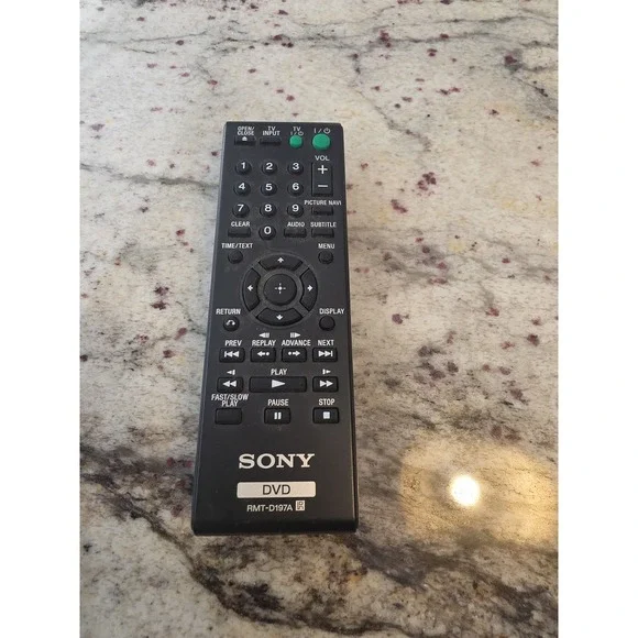 Sony DVD remote control RMT-D197A