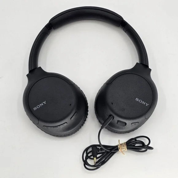 Sony Noise Cancelling Headphones Black WHCH710N Wireless Bluetooth USB-C Tested