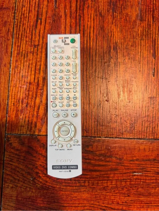 Sony RMT-V501E remote control for DVD/VCR combo players