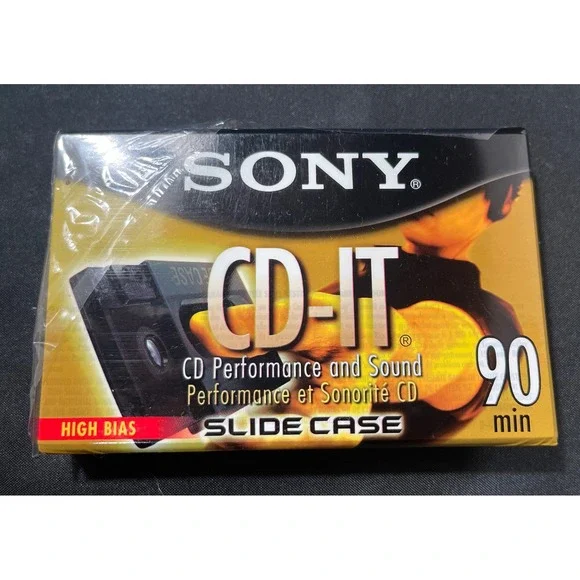 SONY CD-IT Blank‎ Cassette Tape High Bias Type 90 Minutes NEW