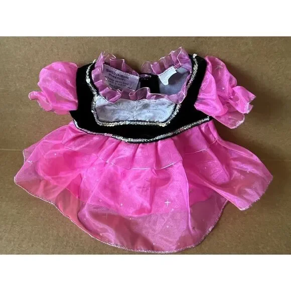 Build a Bear Clothing Accessories - Pink &  Black Fancy Dress