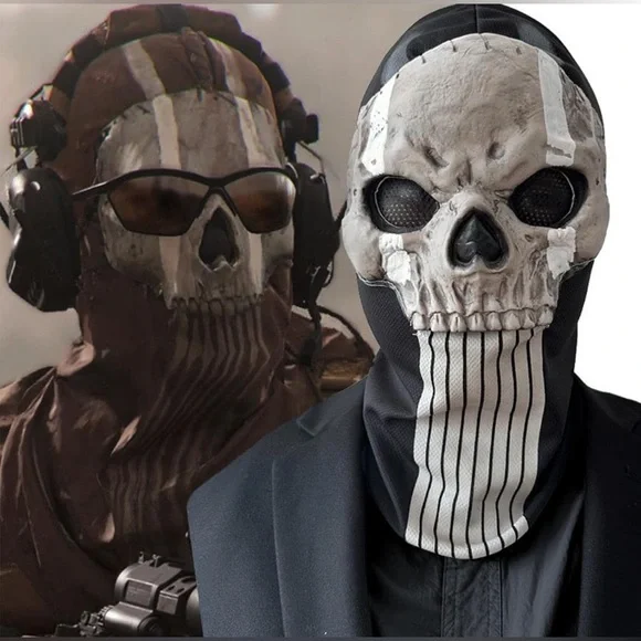 Scary Skull Ghost Mask for War Game Halloween Costume - Full Face. NEW!!!