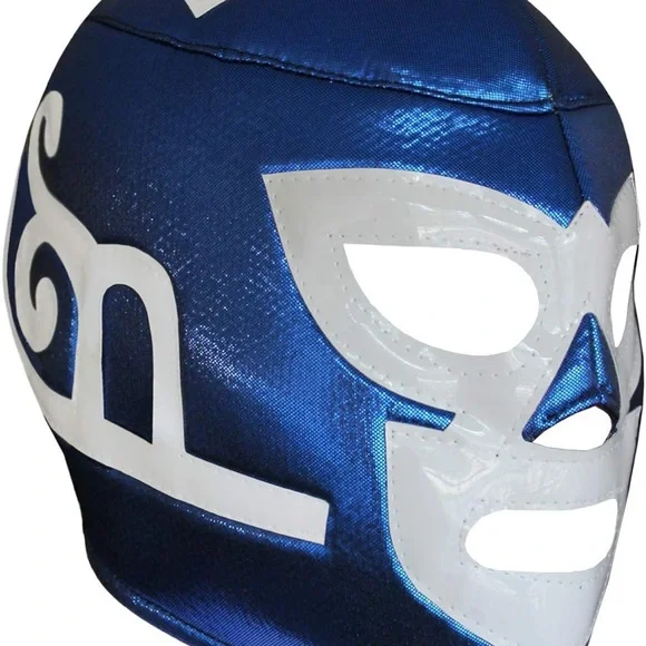 Lucha Libre luchador blue mask adult size