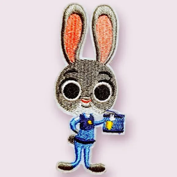 Iron On‎ Patch-Crafts Material DIY-Zootopia Cartoon Charter-Bunny Judith Hopps