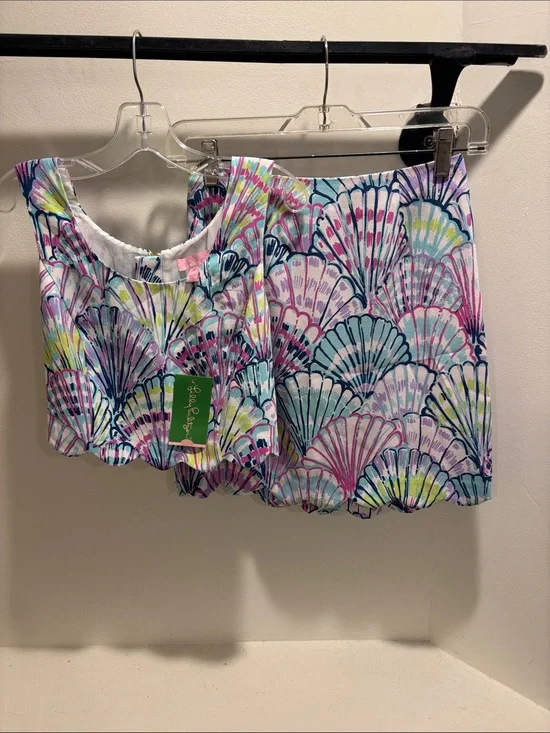 Lilly Pulitzer Seashell Print Two-Piece Set in Pastel Multi