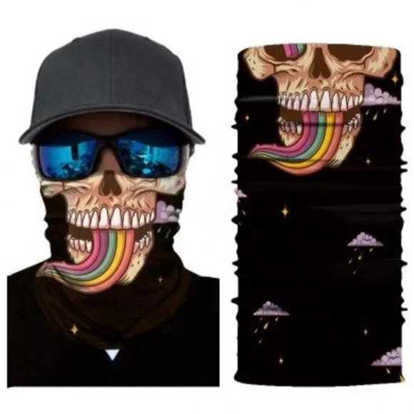 Gaiter Mask,  rainbow Gator Bandana Clown Ghost Skull mask Halloween Costume