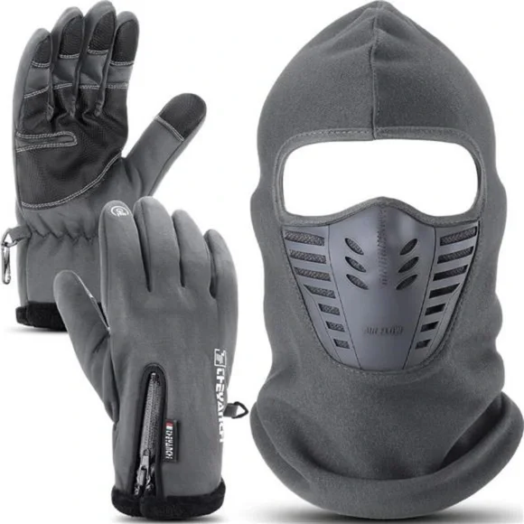 Winter Balaclava Face Mask Ski Gloves Full Face Mask Breathable Face Cover