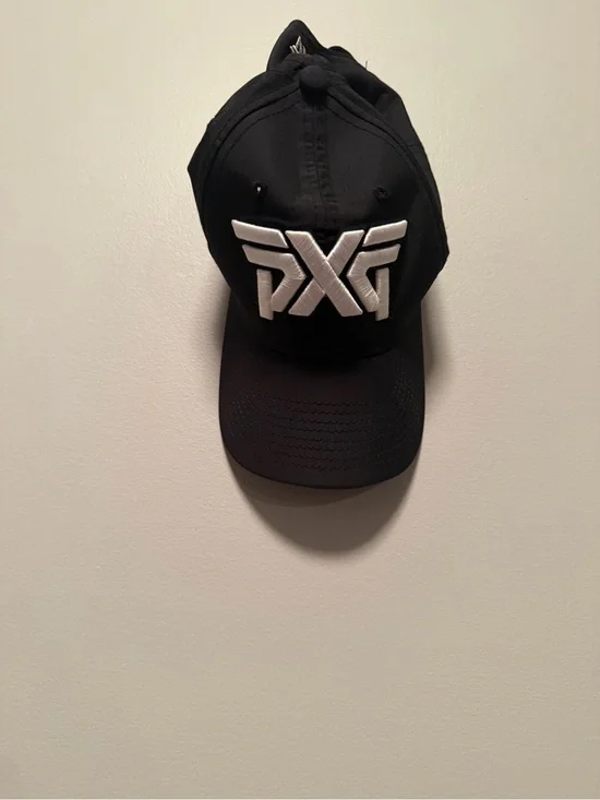 PXG Black Cap with Light Blue Sweatband