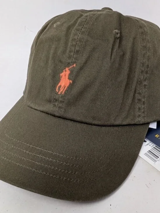 Polo Ralph Lauren Hat Cap Green Strap Back Adjustable Pony Baseball One Size Men