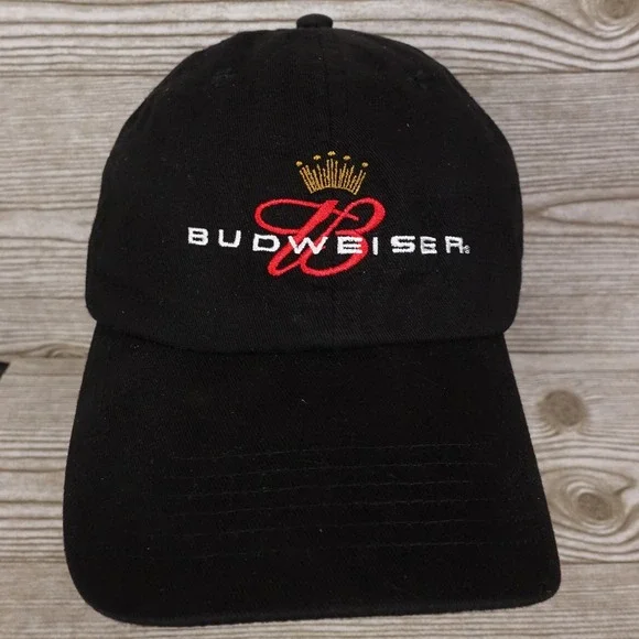 BUDWEISER BEER PROMO SCRIPT LOGO STRAPBACK BASEBALL HAT CAP