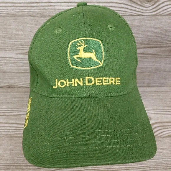 JOHN DEERE TRACTORS OWNER'S EDITION LOGO GREEN STRAPBACK BASEBALL HAT CAP