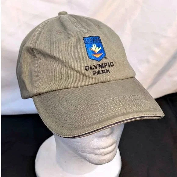 VTG. Fahrenheit ~ Utah‎ Olympic Park Hat ~ Men's OSFA Olive Green ~ Dad Cap