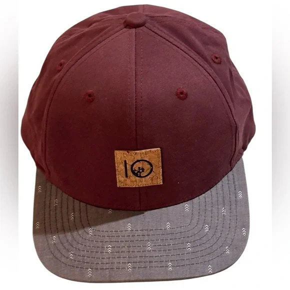 Tentree Burgundy and Grey 10 Tree Cap.