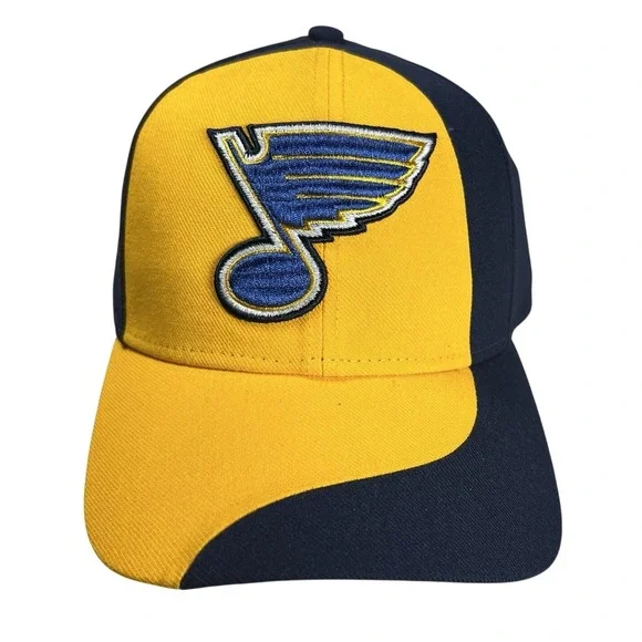 NHL St Louis Blues David Backes 42 Snapback Hat Navy‎ Yellow Adjustable Cap