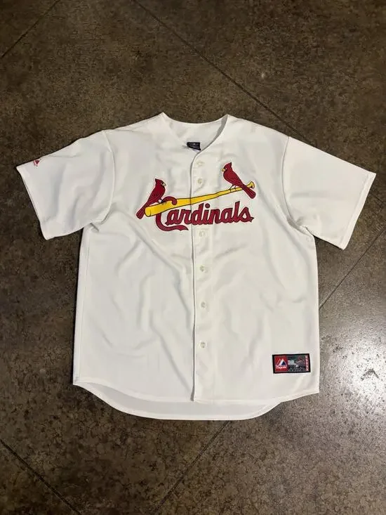 Saint Louis Cardinals Majestic Jersey Men’s XL Colby Rasmus #28 MLB Baseball