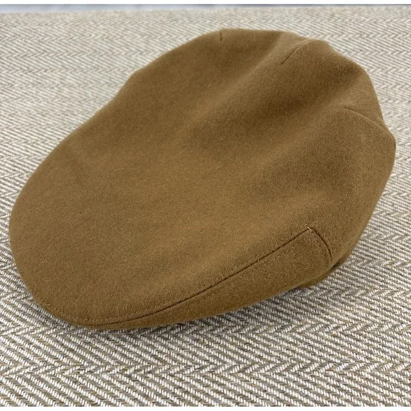 Walrus Brand Hats Wool Cap Snap Br. Quilted Interior Camel XL