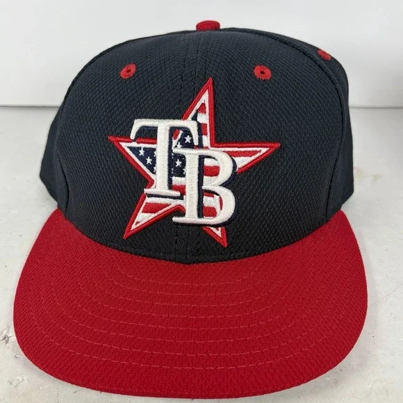 New Era Tampa‎ Bay Rays Patriotic MLB 59FIFTY Fitted Hat 7 1/2