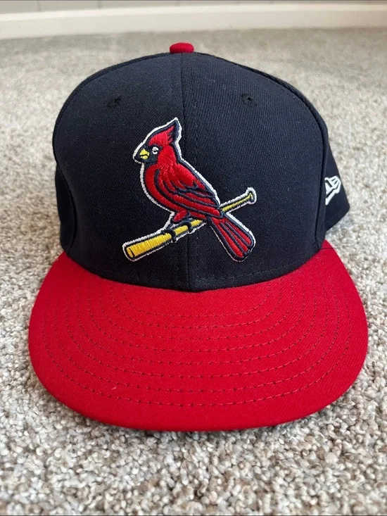 New Era Navy and Red Cardinal Logo Snapback