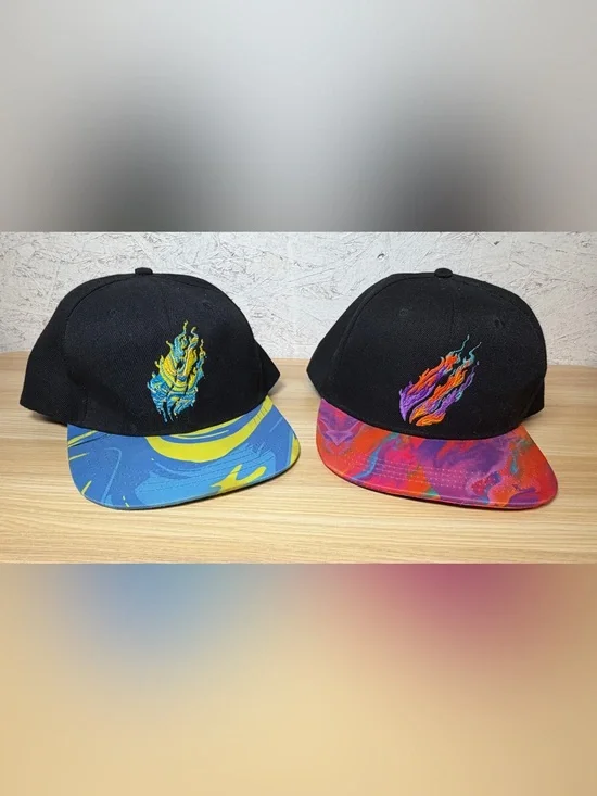 Preston Playz flame merch 2 pack Snapback Hats