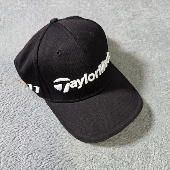 TaylorMade Mens S/M Golf Hat Black R11 Penta TP Adidas Embroidered Cap