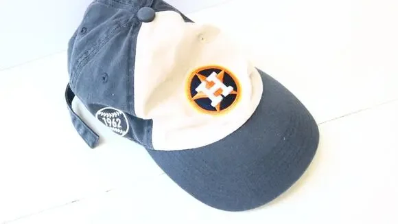 Houston Astros Fan Favorite Hat Cap Mens Tan And Blue Hat!