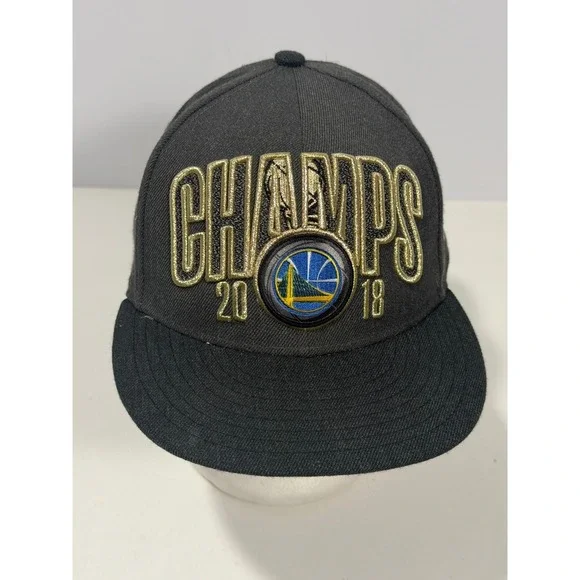New‎ Era Golden State Warriors 2018 NBA Champions 9FIFTY Snapback Hat Grey Gold