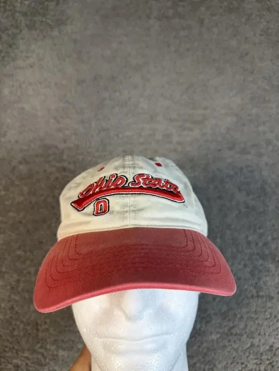 Ohio State Buckeyes Hat Mens One Size Beige Starter Strap Back Team Apparel