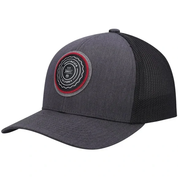 Travis Mathew Hat - The Patch SnapBack Charcoal
