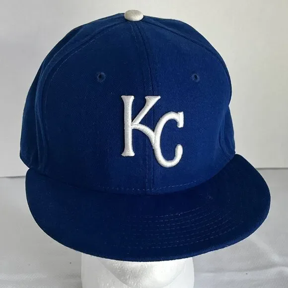 NEW - MLB KANSAS CITY ROYALS New Era 59FIFTY Blue Fitted 7 3/4