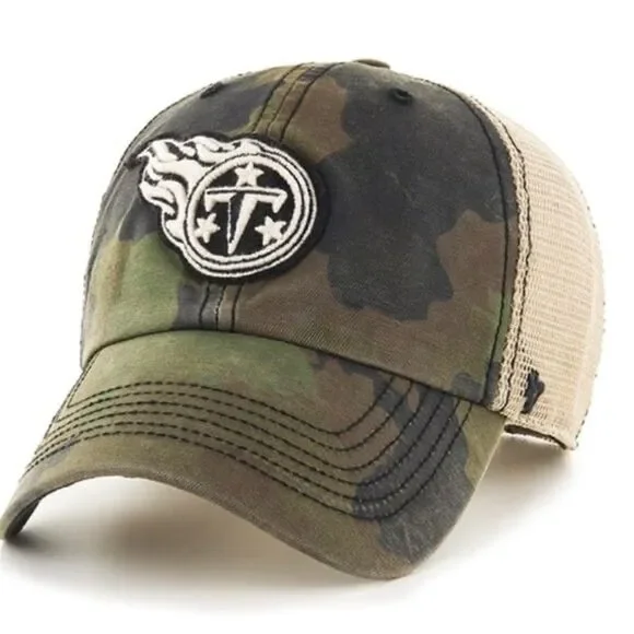 NFL TENNESSEE TITANS Salute To Service '47 Arctic Net Camo Hat Cap