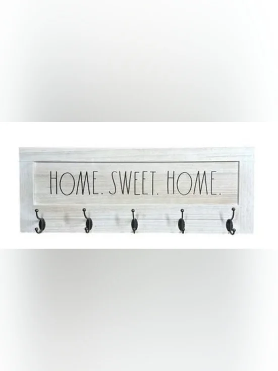 Home Sweet Home Wall Hook Rack
