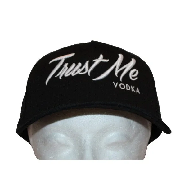 Trust Me Vodka black trucker baseball hat cap mesh The Classics Yupoong