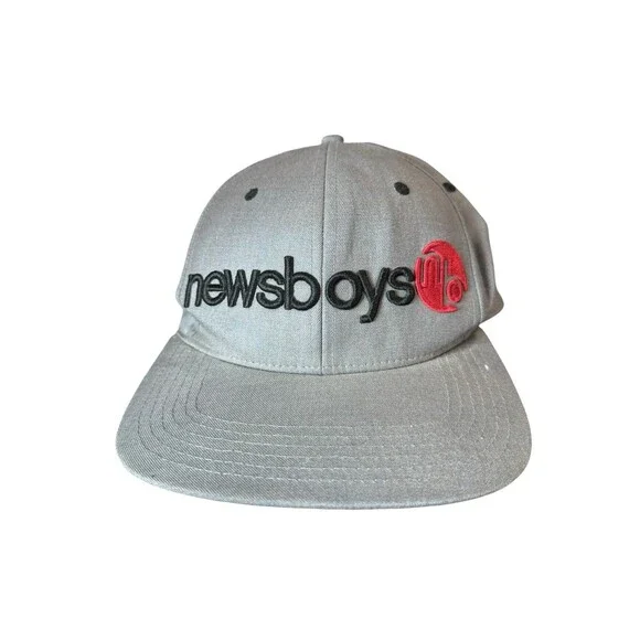 Vintage Newsboys Hat Cap Snap Back Christian Rock Band Alternative Merch