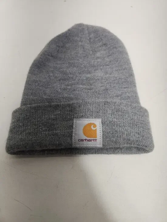 Carhartt Acrylic Knit Watch Cap Beanie Gray One Size Warm Winter Hat Unisex New
