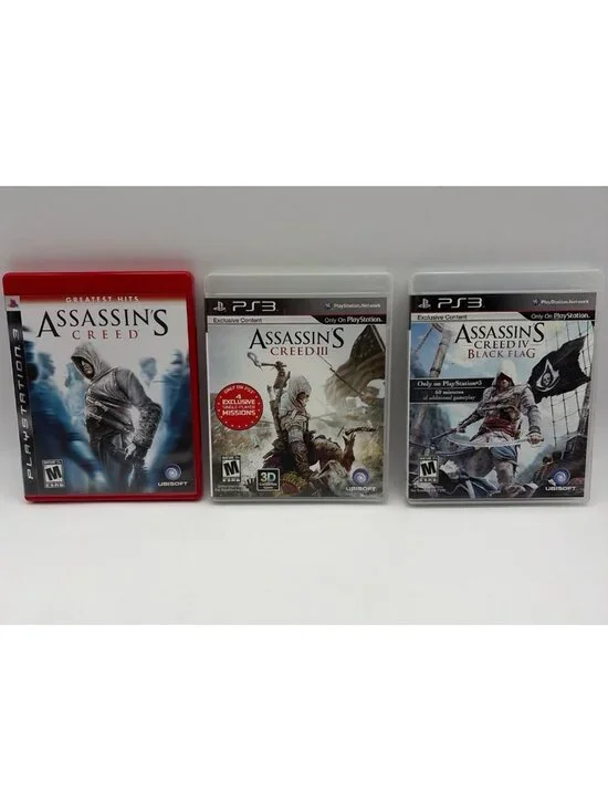 Assassins Creed PS3 PlayStation 3 Video Game Lot CIB Tested Working
