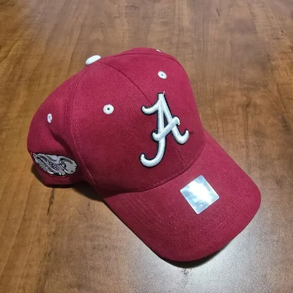 NEW HMI Headwear Alabama Crimson Tide Adjustable Strap Cotton A Frame Dat Hat OS