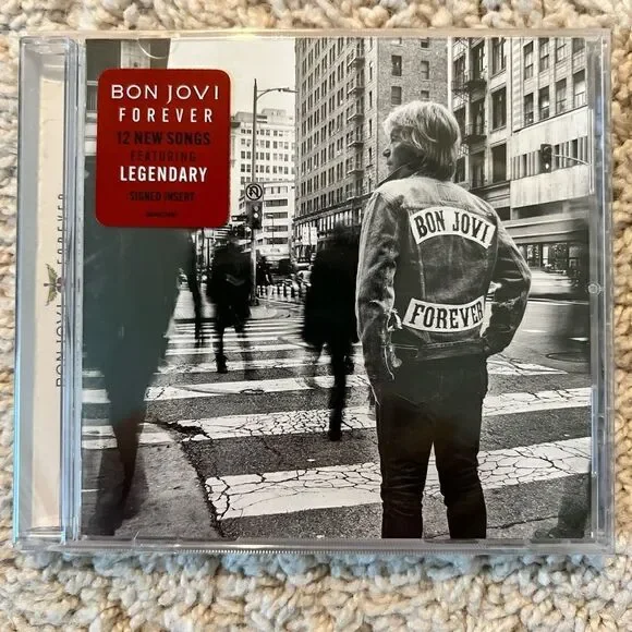 Bon Jovi Forever Signed CD Album (2024) Brand New & Sealed SIGNED INSERT