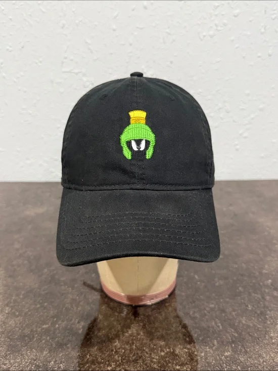 Warner Bros.‎ Looney Tunes Embroidered Marvin the Martian Black Baseball Cap