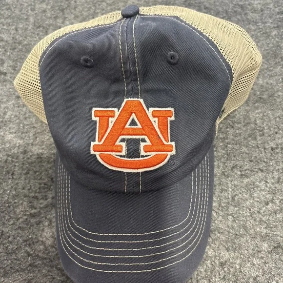 University Of Auburn, Trucker Cap With Embroidered Logo, Brand 47,