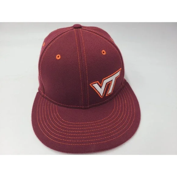 Virginia Tech Hokies Nike True Dri-Fit Flex Fitted S-M Hat Cap Men NCAA Maroon‎