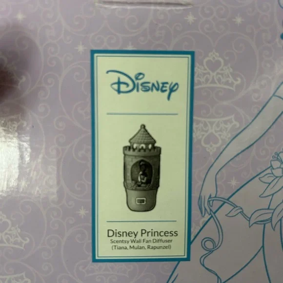 Scentsy Disney Princess Wall Fan Diffuser -Tiana, Mulan, Rapunzel