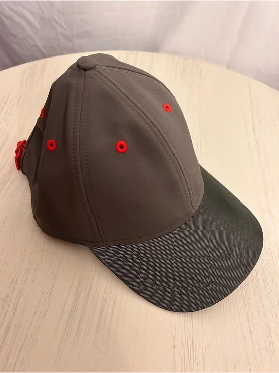 lululemon athletica Gray Cap with Red Eyelets