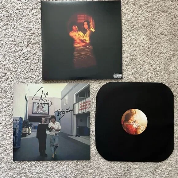 Selena Gomez Signed “I said I Love You First” Candy Cane Red Vinyl LP